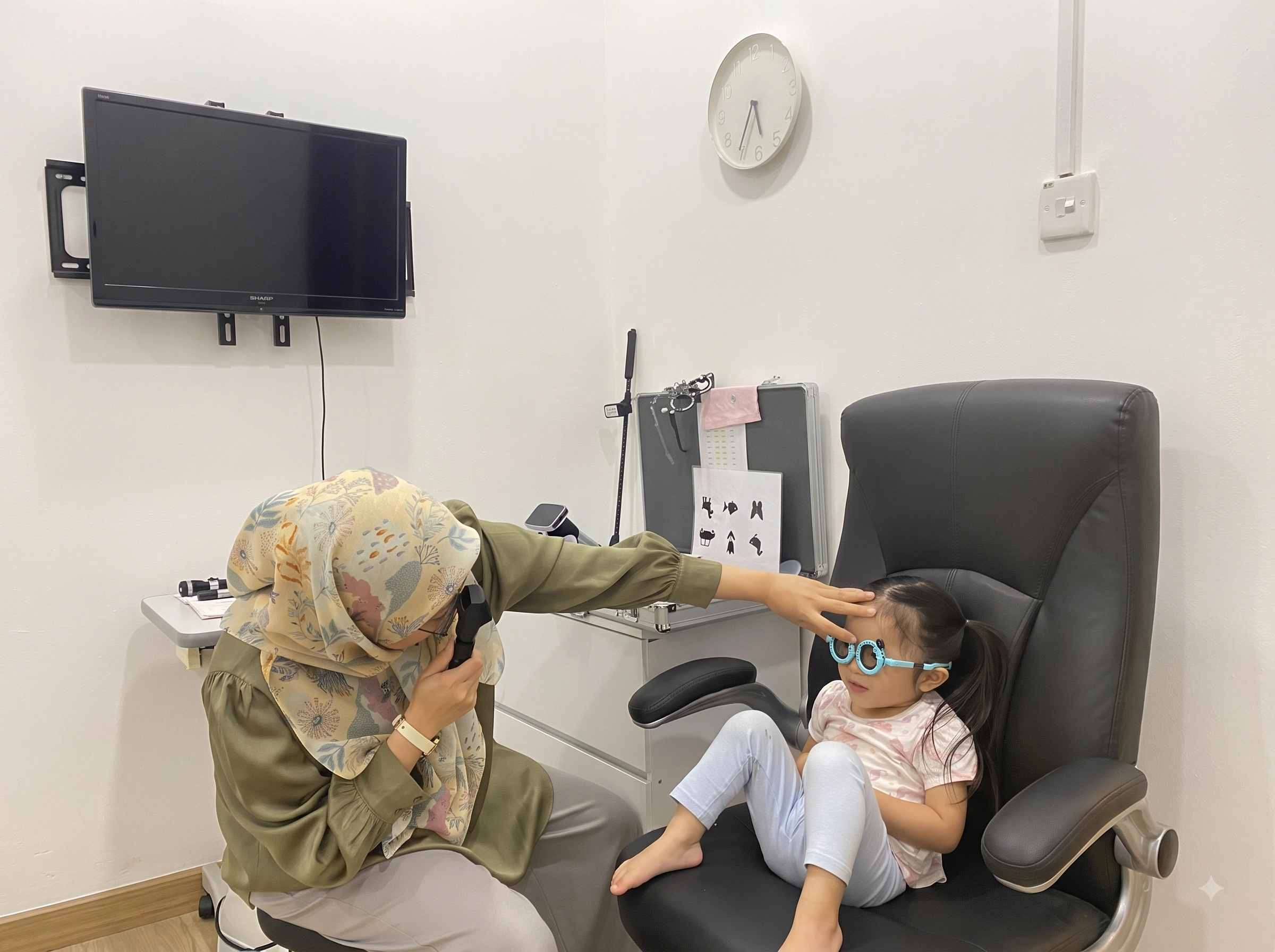 Pemeriksaan mata dan rabun kanak-kanak di Eyesight Optometry